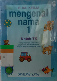 Buku Kerja Mengenal Nama 1 Untuk TK