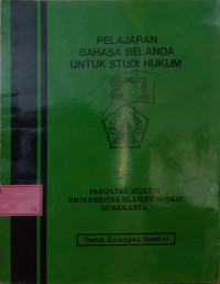 Pelajaran Bahasa Belanda Untuk Studi Hukum