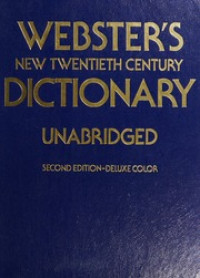 Image of Webster's New Twentieth Century Dictionary